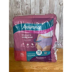 Assurance Women's Incontinence Postpartum Disposable Underwear 19 count size xl